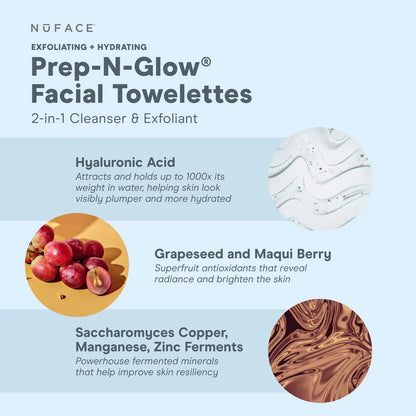 Prep-N-Glow | Facial Towelette | NuFace