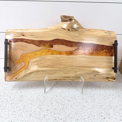 Custom Made Resin Charcuterie Board | Serving Tray 23&quot;/12&quot;