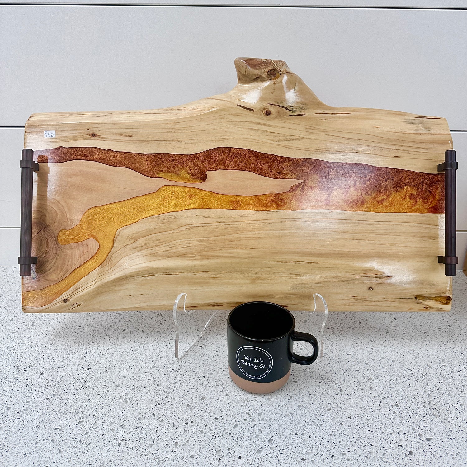 Custom Made Resin Charcuterie Board | Serving Tray 23&quot;/12&quot;