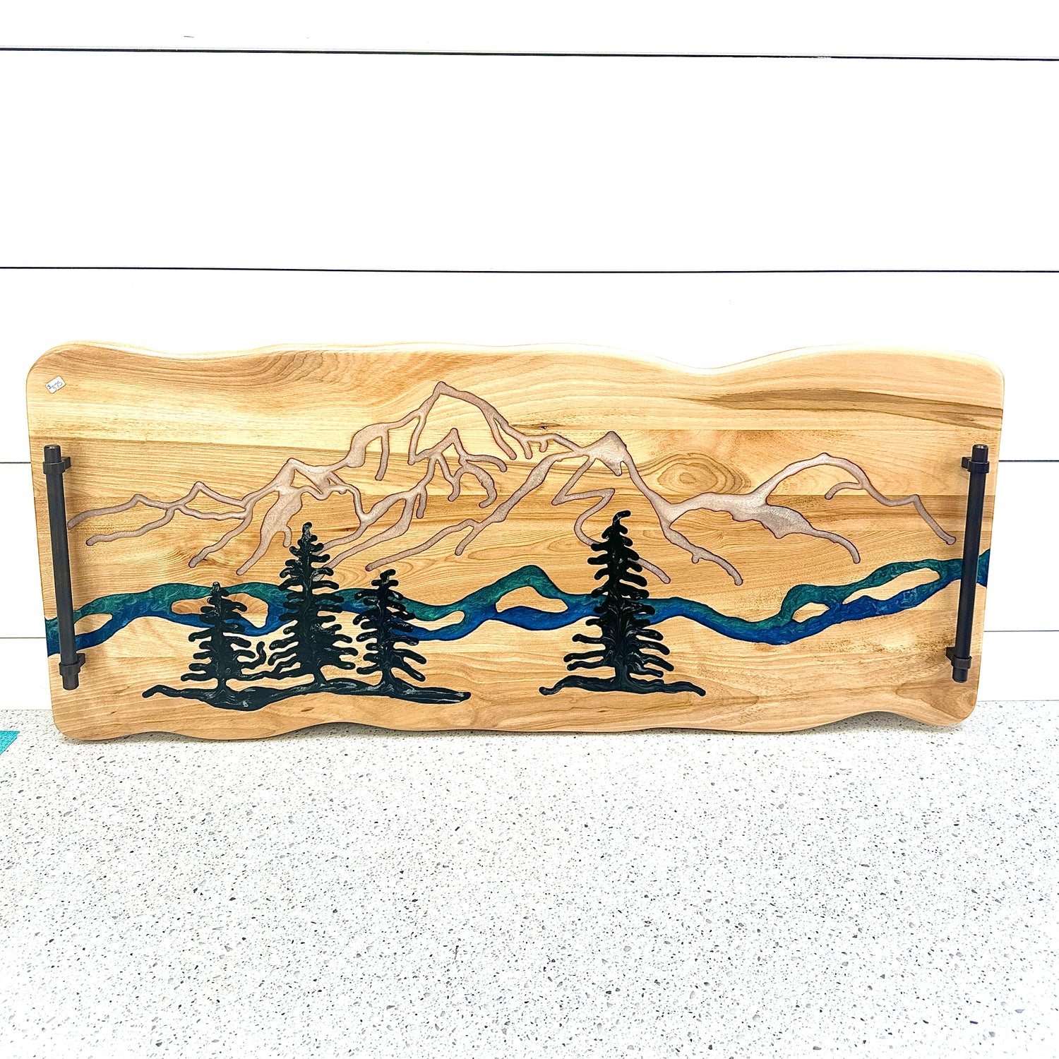 Extra Large, Hand Crafted Serving Tray | Charcuterie | Display Board | Mountains