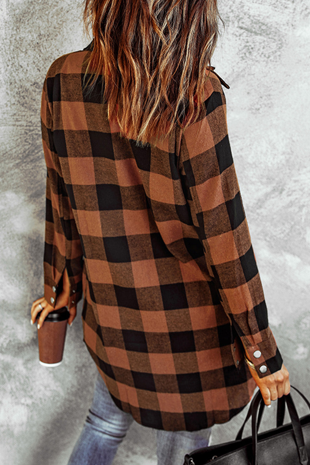 Brown/Black Plaid Shacket