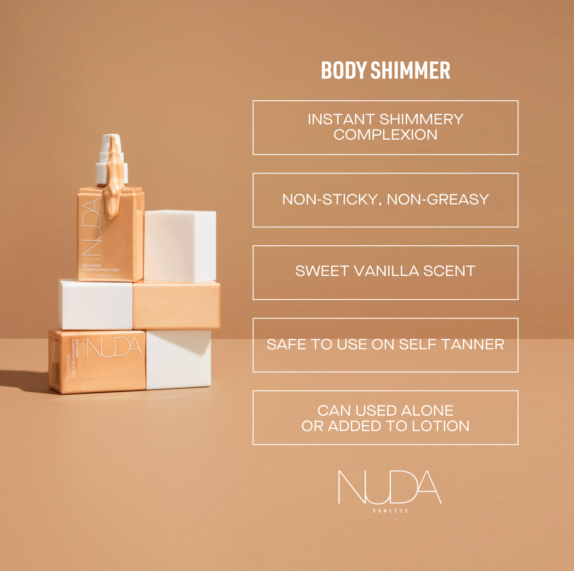 NUDA GLOWSHIMMER |  Body Illuminator