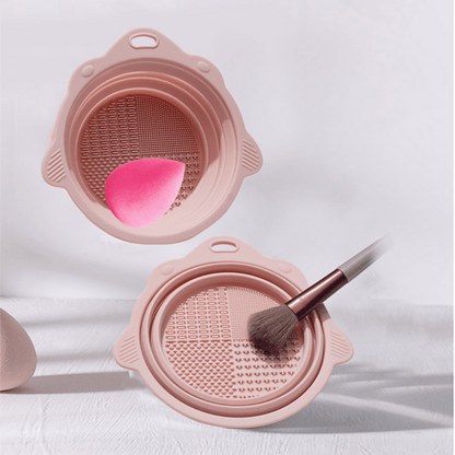 Silicone Collapsible Makeup Brush Cleaning Tool