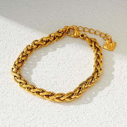 Hackney Nine CLOVELLY Interwoven Oval Hoop Chunky Bracelet