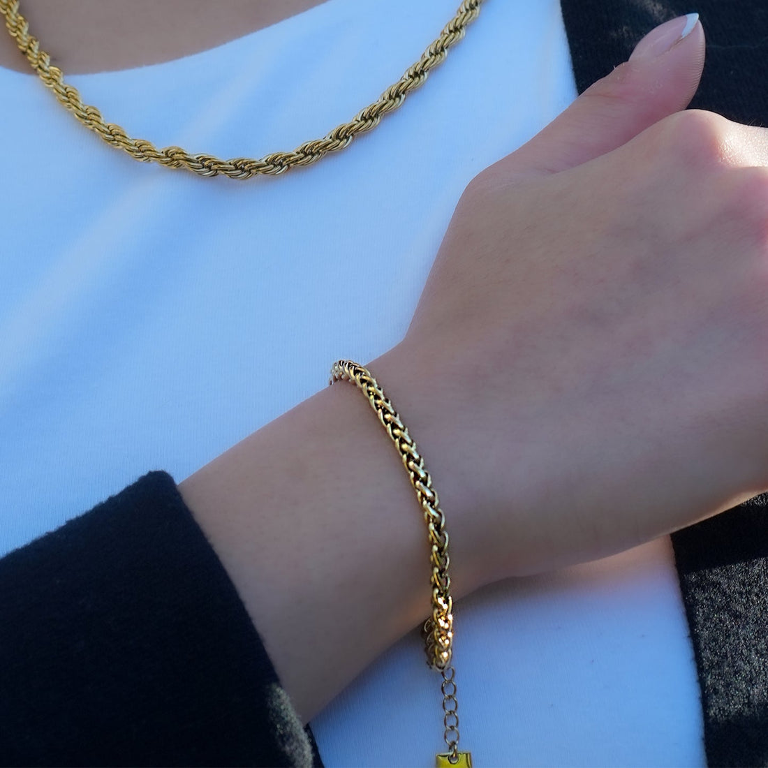 Hackney Nine ALBANY Chunky Gold Chain Bracelet