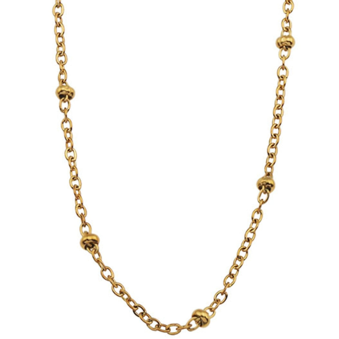 Hackney Nine AVERY Essential Beaded Gold Chain Necklace